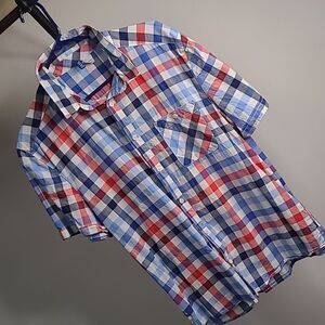 Divided by H&M sz large checked shirt 100% cotton
